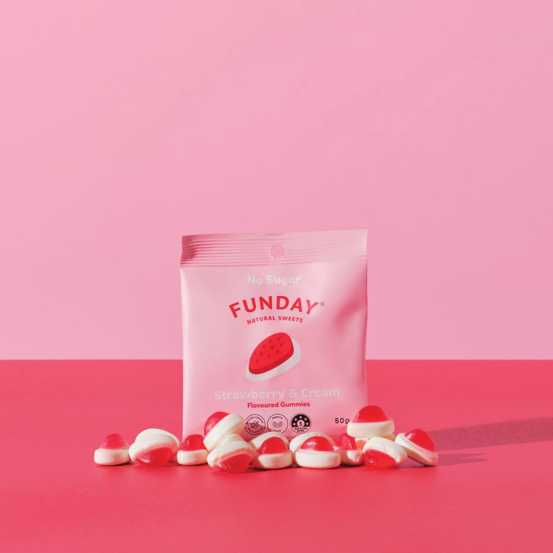 Strawberry & Cream 50g (12 BAGS IN EVERY BOX)