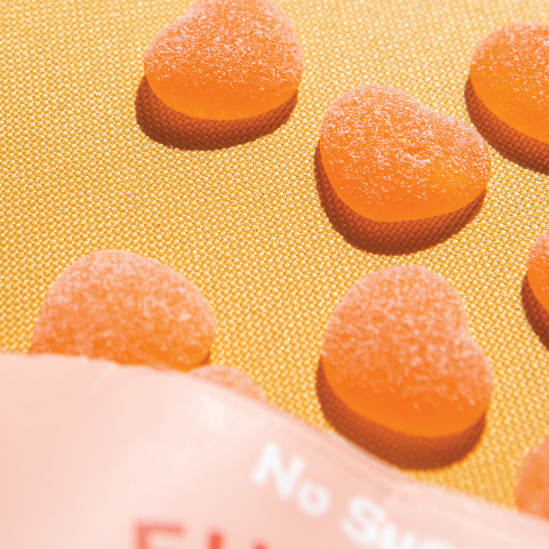 Sour Peach Hearts 50g (12 BAGS IN EVERY BOX)