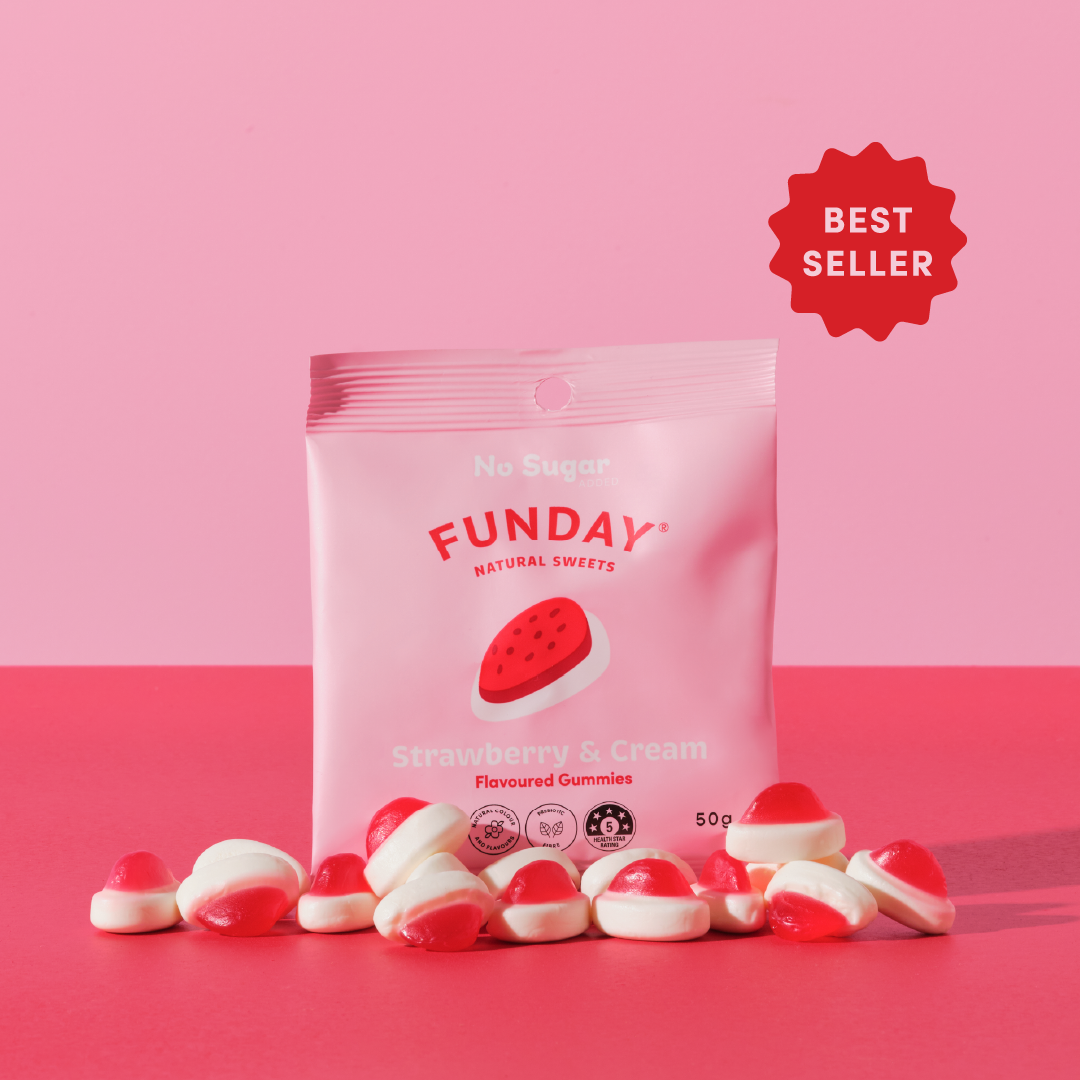 Strawberry & Cream 50g (12 BAGS IN EVERY BOX)
