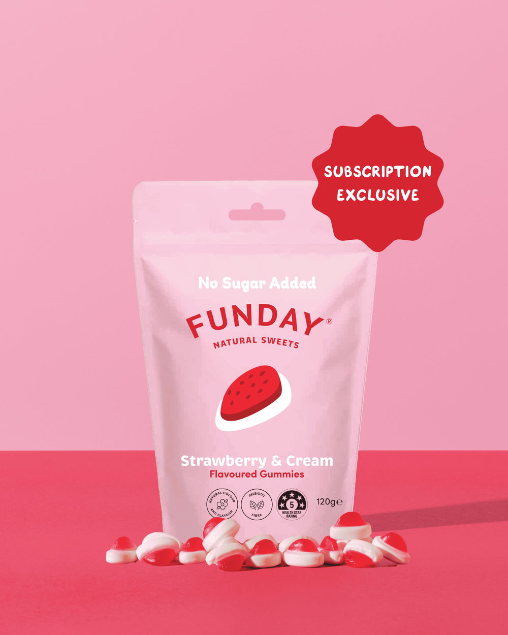 Strawberry & Cream Gummies 120g