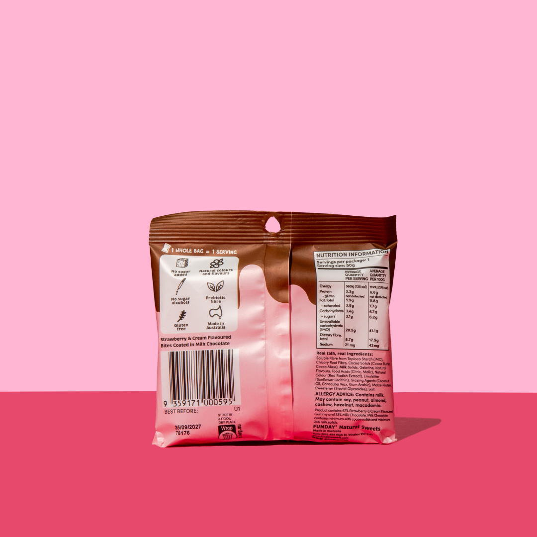 Milk Chocolate Strawberry & Cream Bites