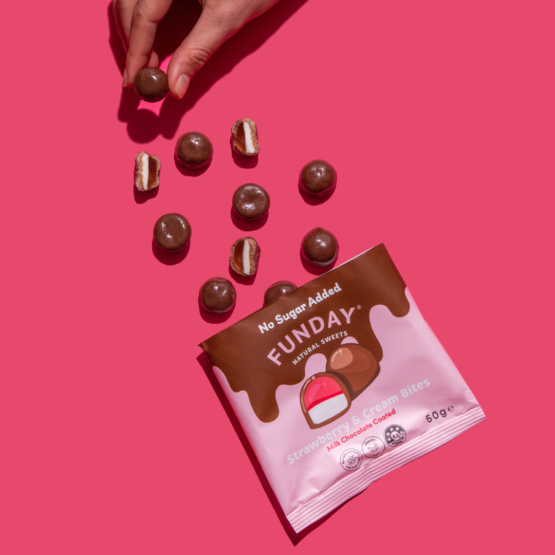 Milk Chocolate Strawberry & Cream Bites