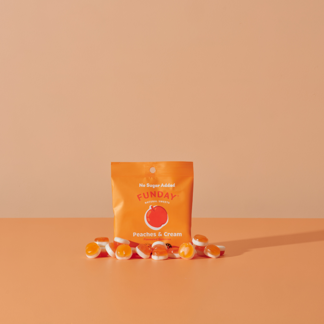 Peaches & Cream Flavoured Gummies (12 x 50g)