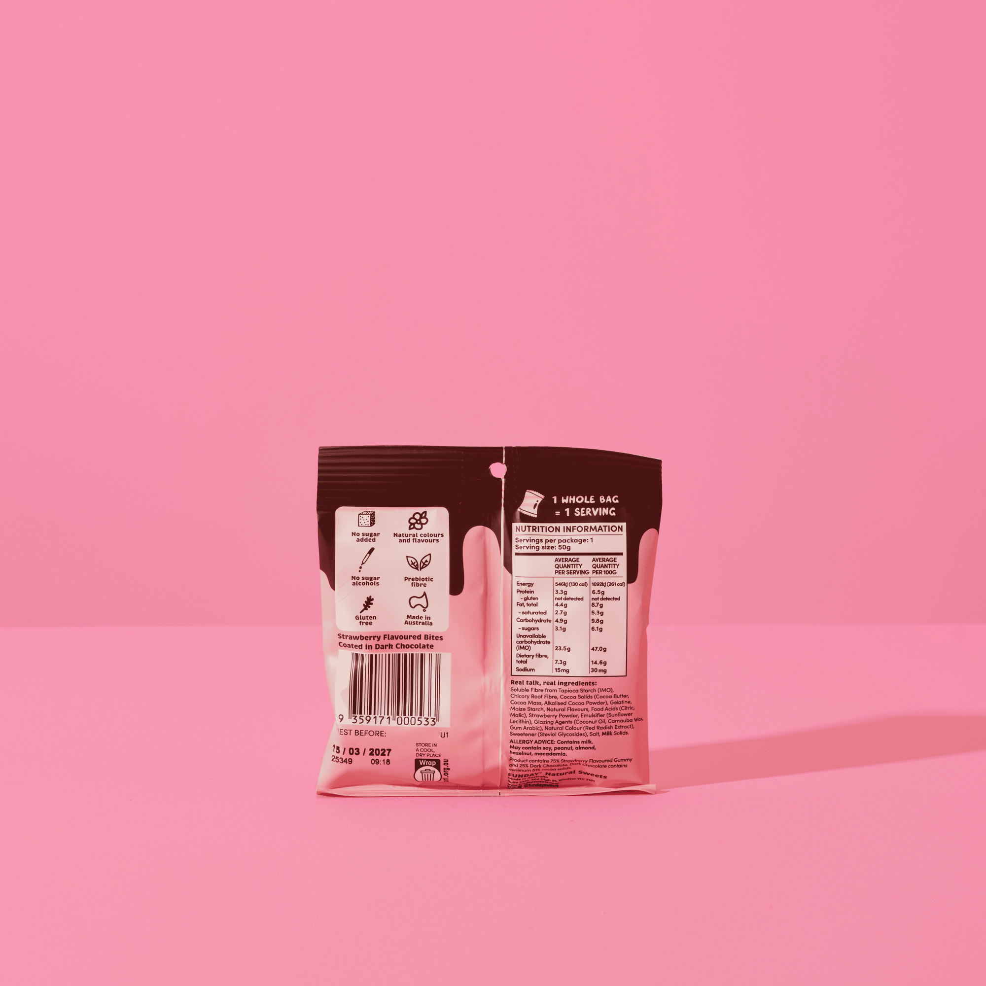 Dark Chocolate Strawberry Bites