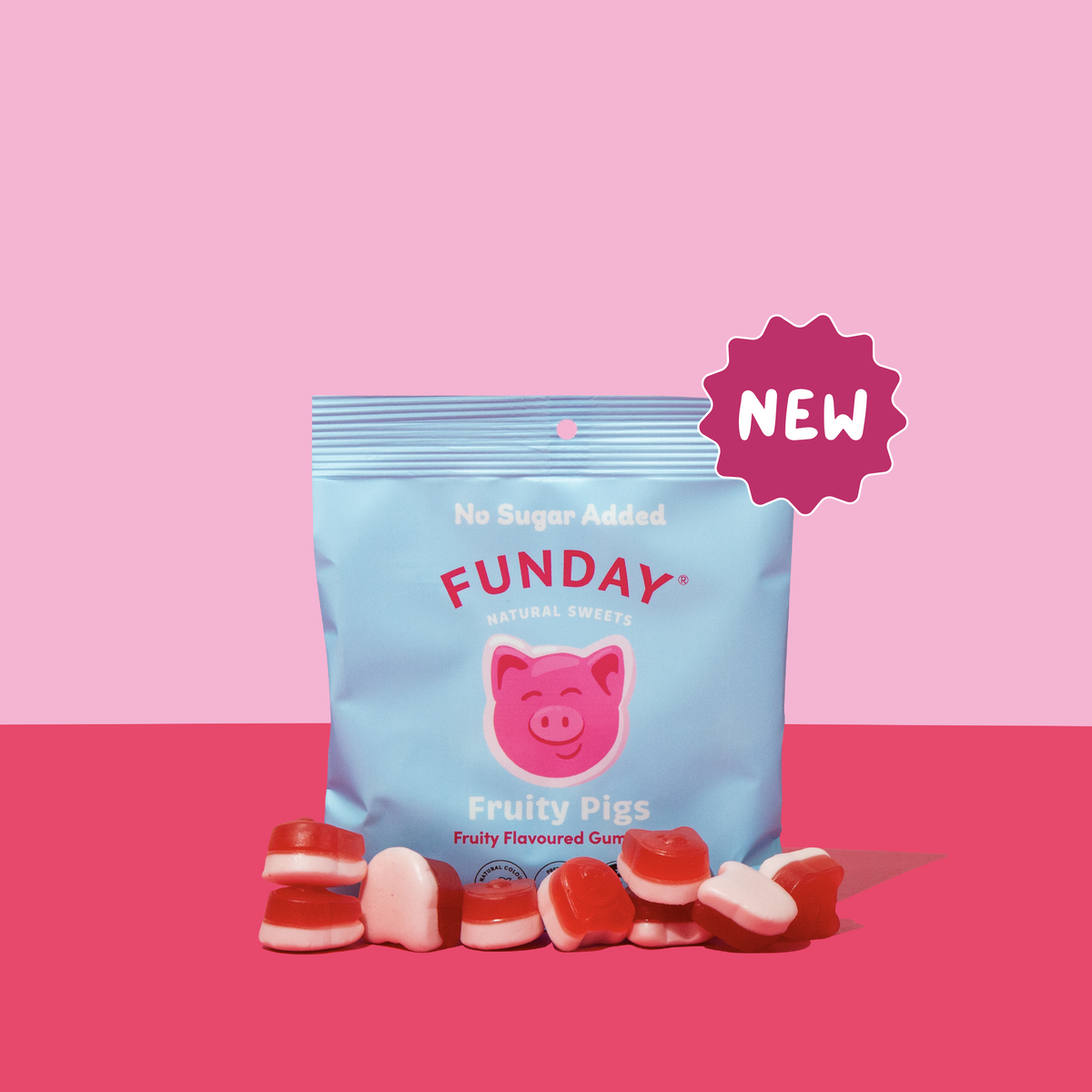 Fruity Flavoured Pigs Gummies (12x50g)