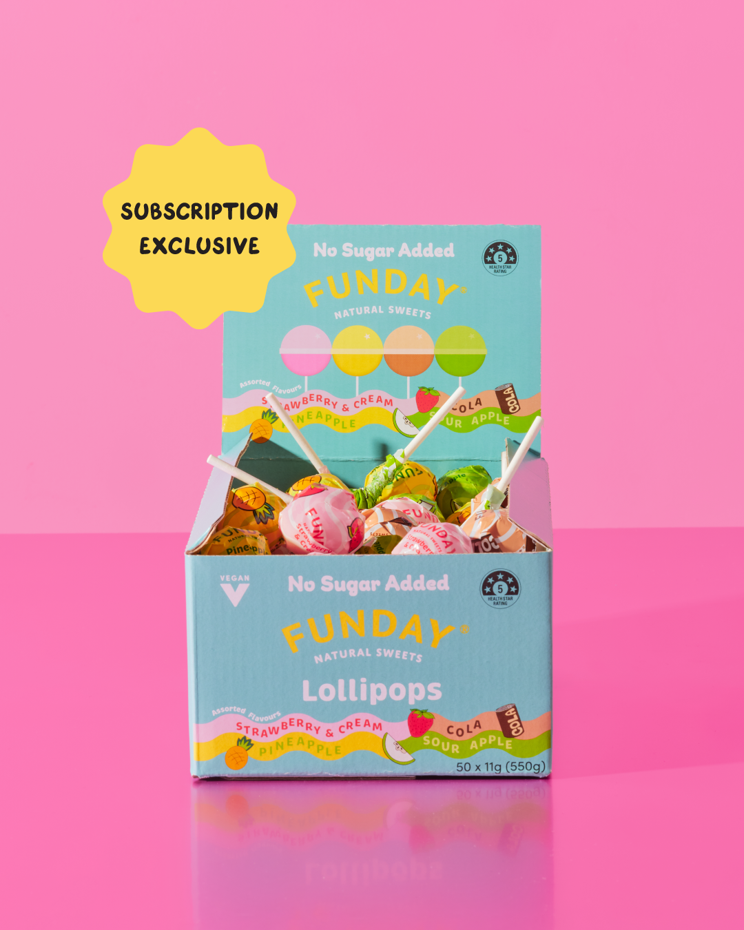 FUNDAY Lollipops 50 Piece Box