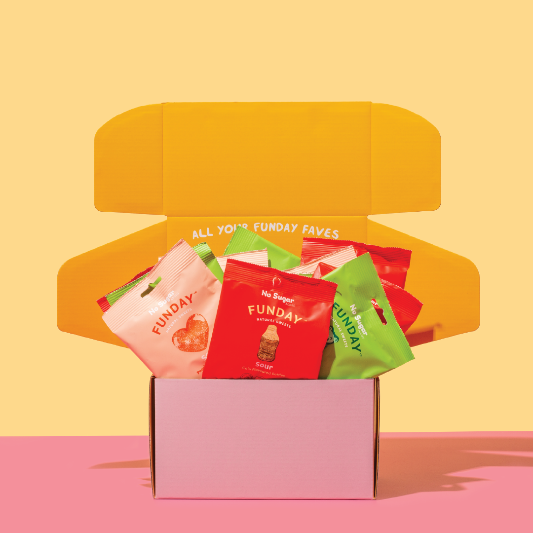 Enjoy deliciously healthy sour lollies FUNDAY Natural Sweets