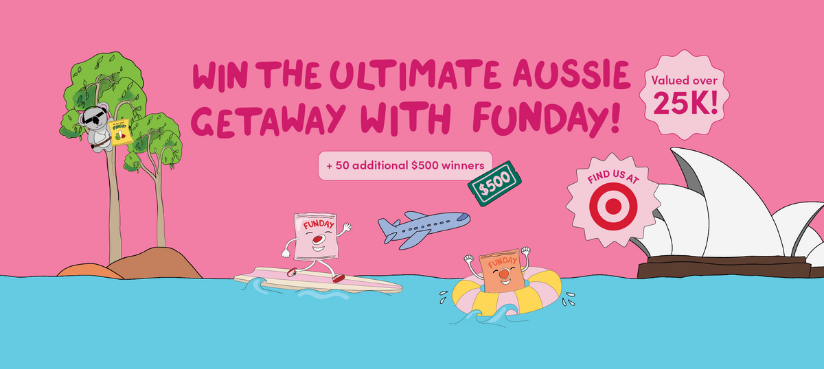 FUNDAY Natural Sweets Launch Sweepstakes – Win the Ultimate Aussie Trip