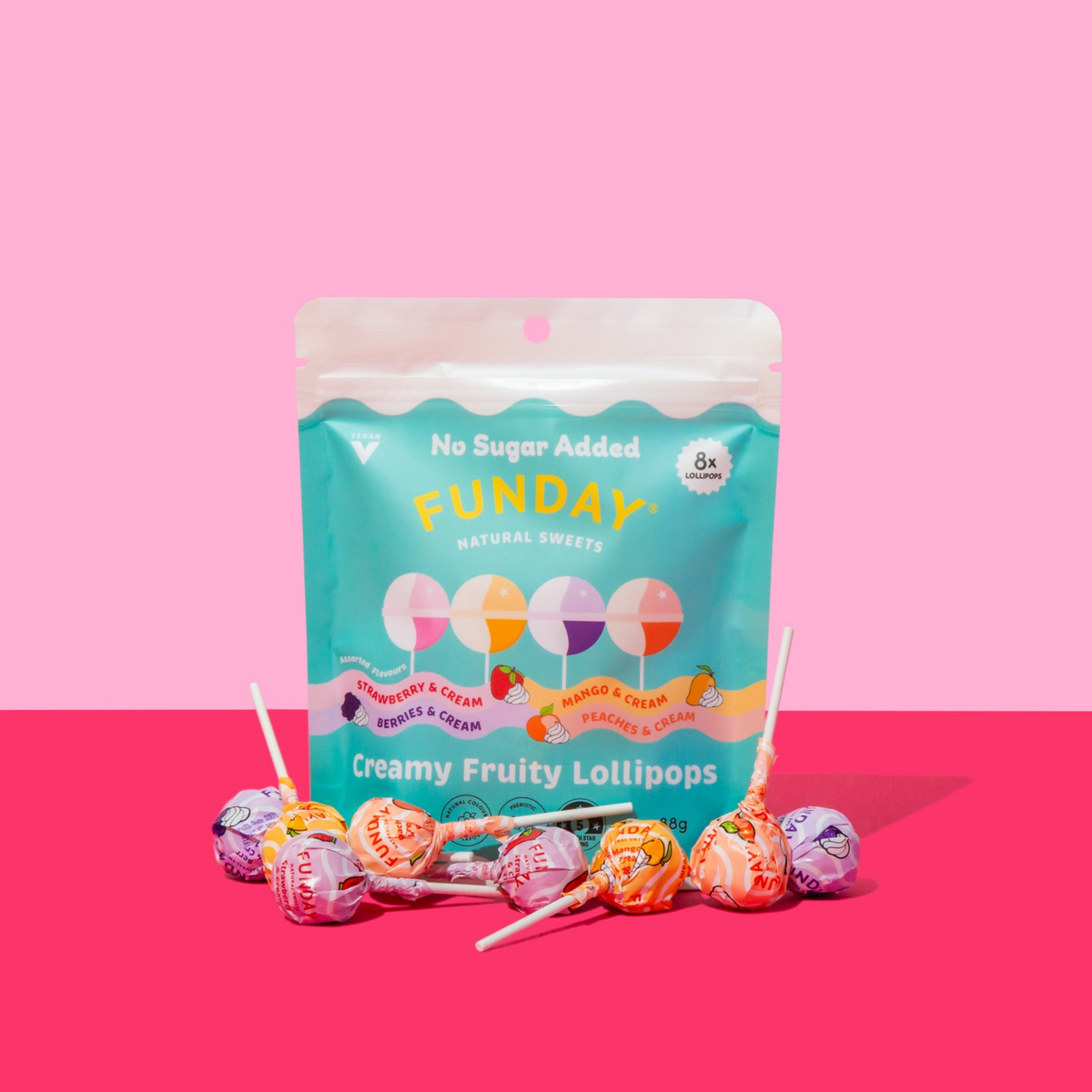Creamy Lollipops Share Bag (8 pack)