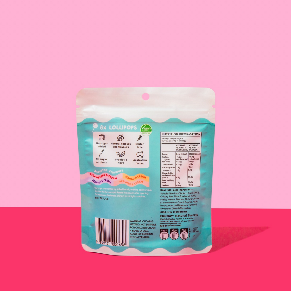 Creamy Lollipops Share Bag (8 pack)