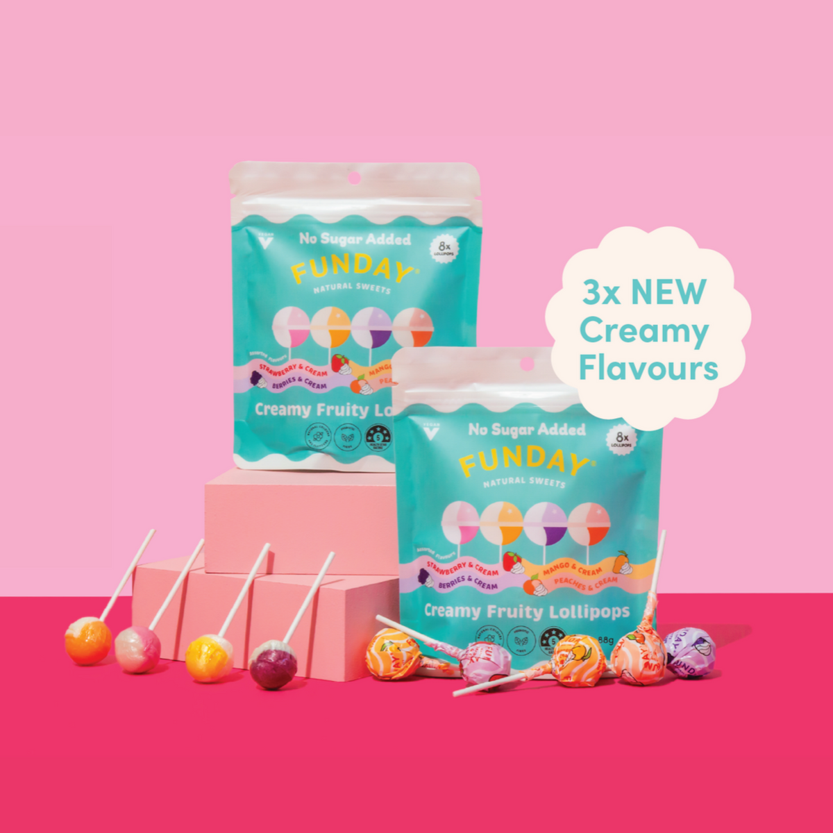 Creamy Lollipops Share Bag (8 pack)